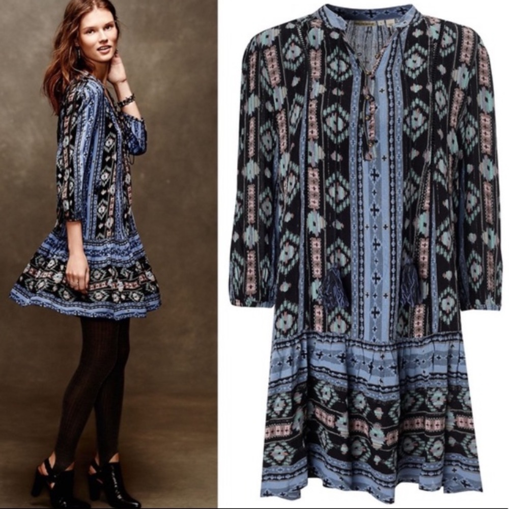Anthropologie Holding Horses Winter Moon Tunic Dress